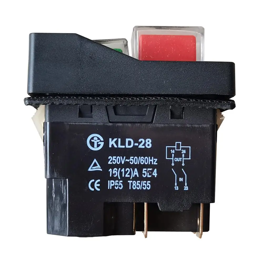 

KLD-28 KLD-28A Electromagnetic Switch Pushbutton Switches for Industrial Machine Tool Equipment Ac 250V 16(12)A CE IP55