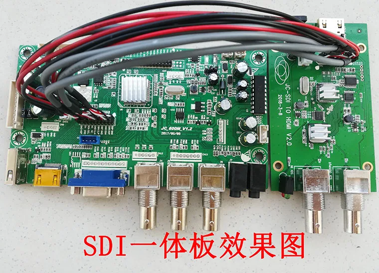 لوحة إشارة SDI بلا فقدان إلى HDMI لوحة تحويل لوح مهايئ SDI إلى HDMI لوحة للقيادة + مع SDI حلقة خارج