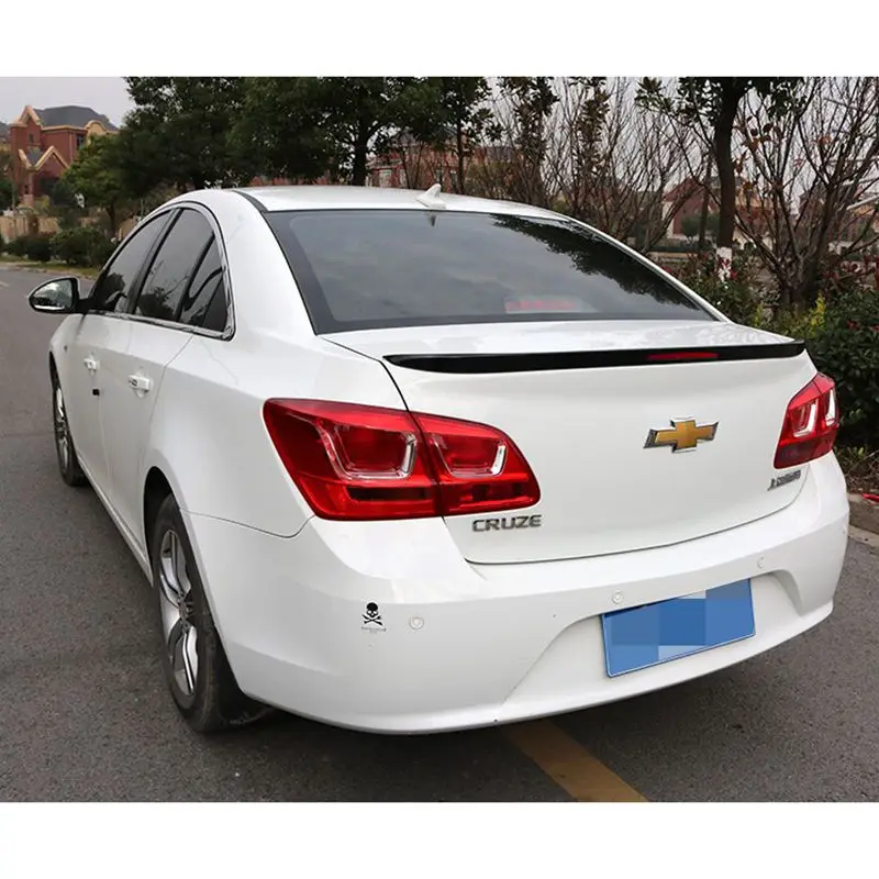 For Chevrolet NEWEST Cruze Spoiler ABS Material Car Rear Wing Primer Color Rear Spoiler For Chevrolet Cruze Spoiler 2017