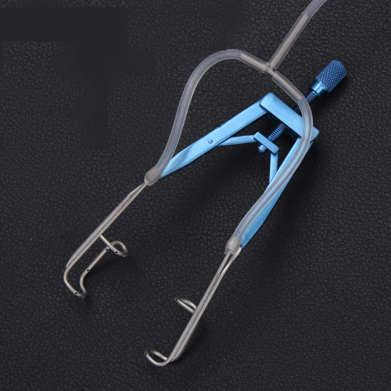 Microscopic instruments ophthalmic flushing type eyelid opener stainless steel titanium alloy eyelid opener with hole can be rin