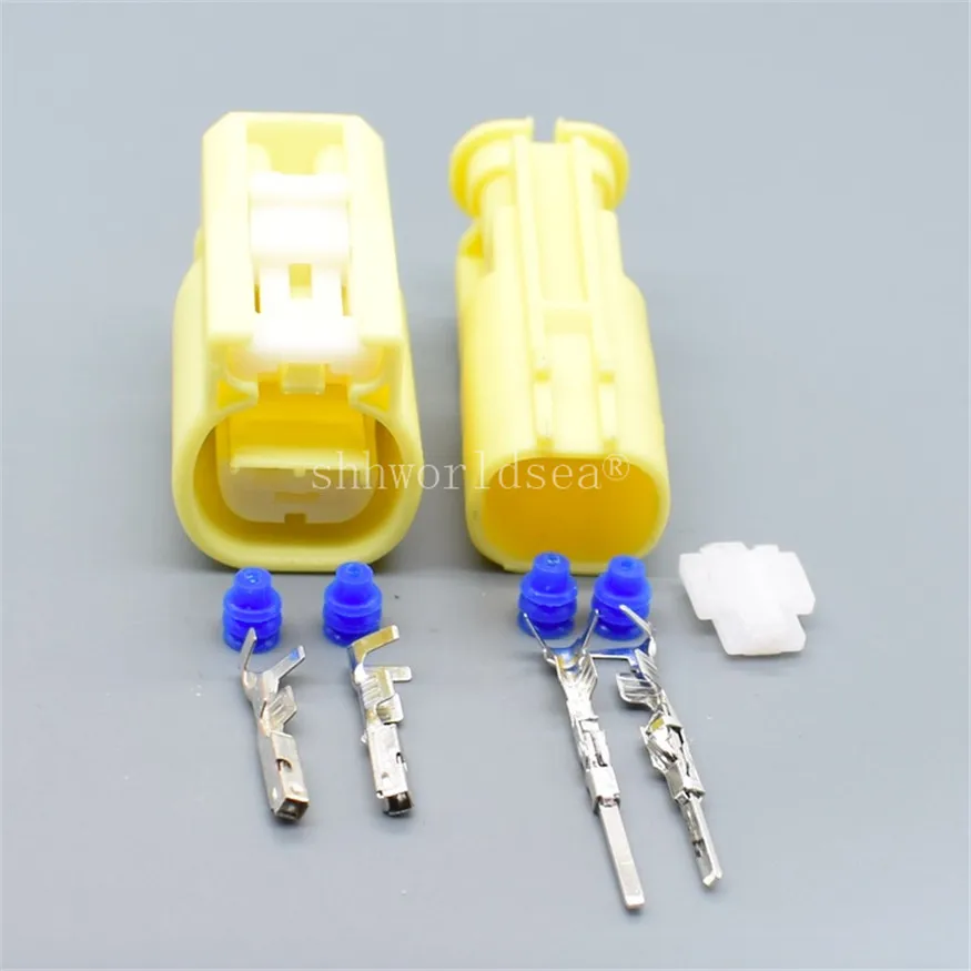 Shhworldsea 1Sets 2 Pin Auto Wateroproof Olug Wiring Harness Connector Plug 7C83-5524-70 7C82-5524-70