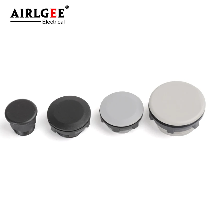 10/шт 16 мм/22 мм/30 мм чёрный серый сигнальный индикатор кнопка переключатель панель Разъем Крышка Кнопка коробка Разъем аксессуары