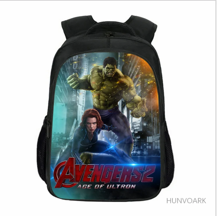 16 inch Superhero Hulk School Bag for Kids Girls Boys Backpack Children School Sets Pencil Bag Toddler Schoolbag Mochila