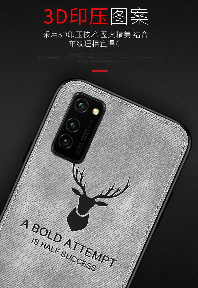 For Samsung Galaxy Note 20 Ultra Case Soft Silicone+Hard fabric Deer Slim Protective Back Cover Case for samsung galaxy note 20