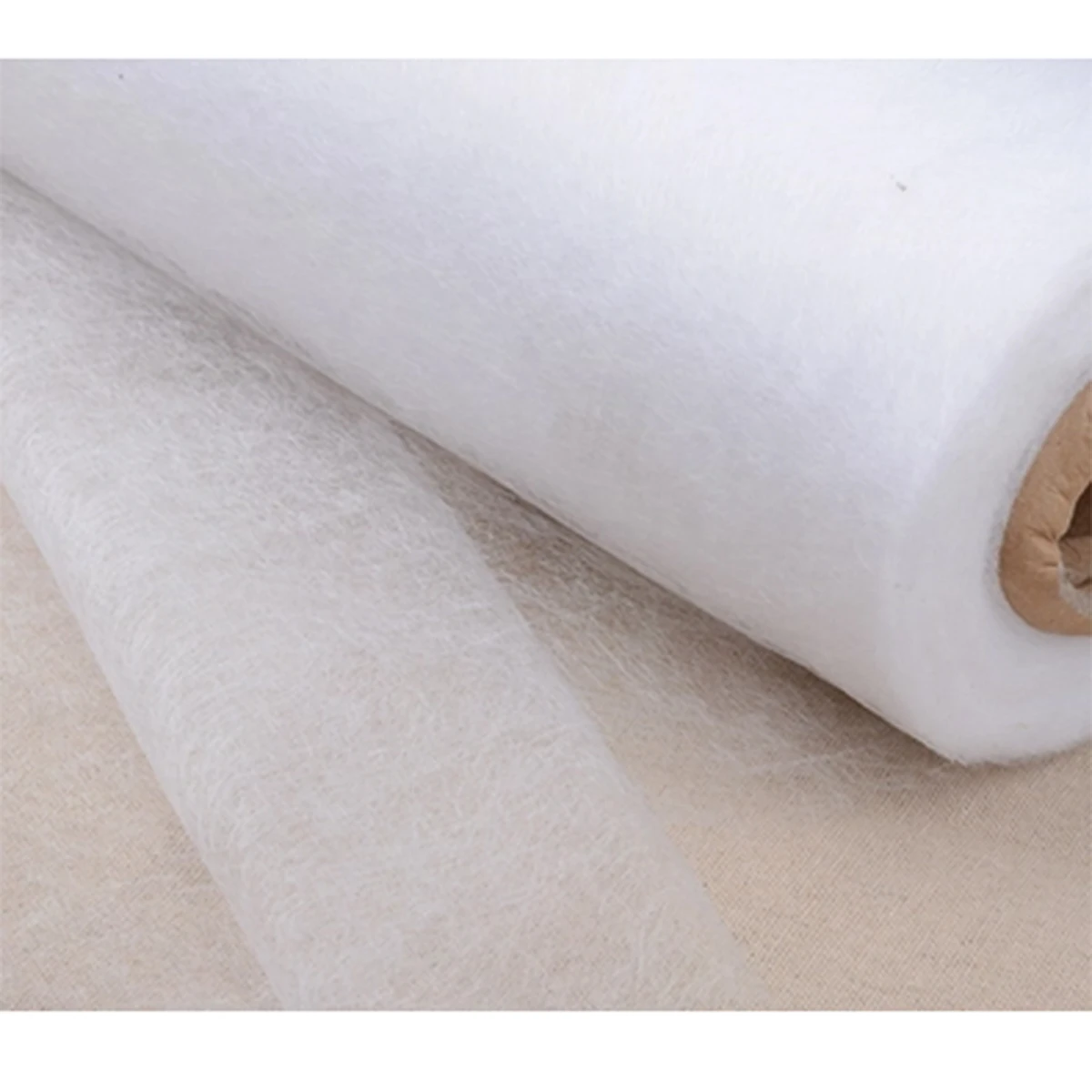 1Piece 112*100cm Non Woven Sewing Cloth Fabric Lining Sintepon Adhesive Flipper Interlinings Iron Patchwork Fleece Double-sided