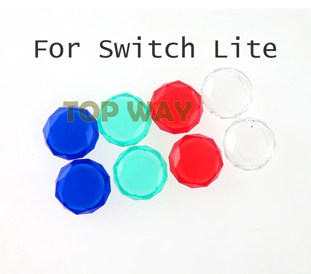 200pcs For NS Switch Joy Con Joystick crystal Thumb Grip Cover Case crystal Analog Stick Caps for Nintend Switch Lite NS Joy Con