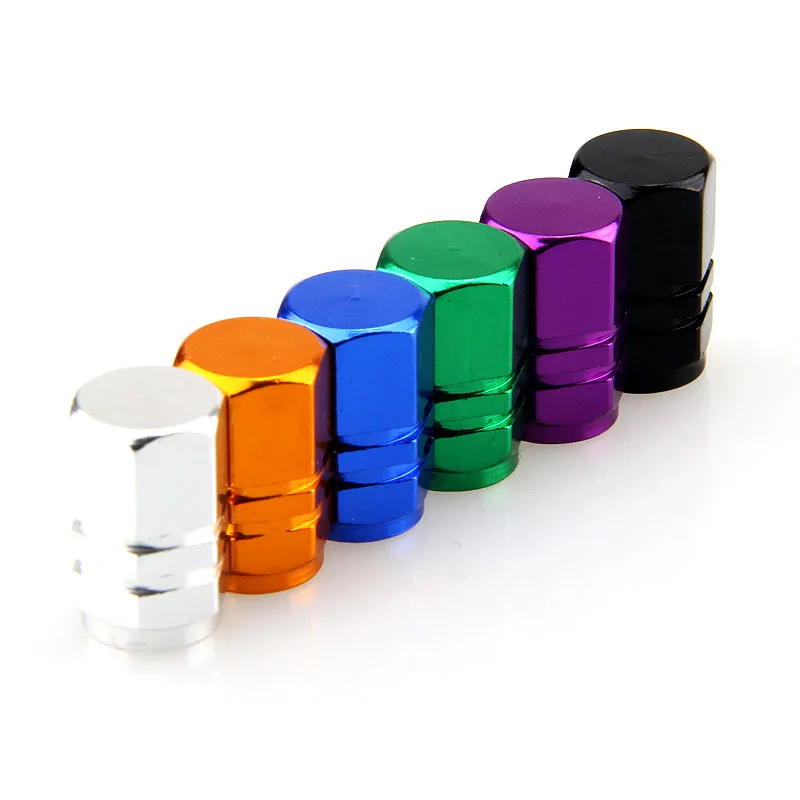

4Caps/set Aluminum Alloy Tire Tyre Valve Stems Covers Air Dust Caps Automobiles Motorcycles Replacement Accessories Decorating