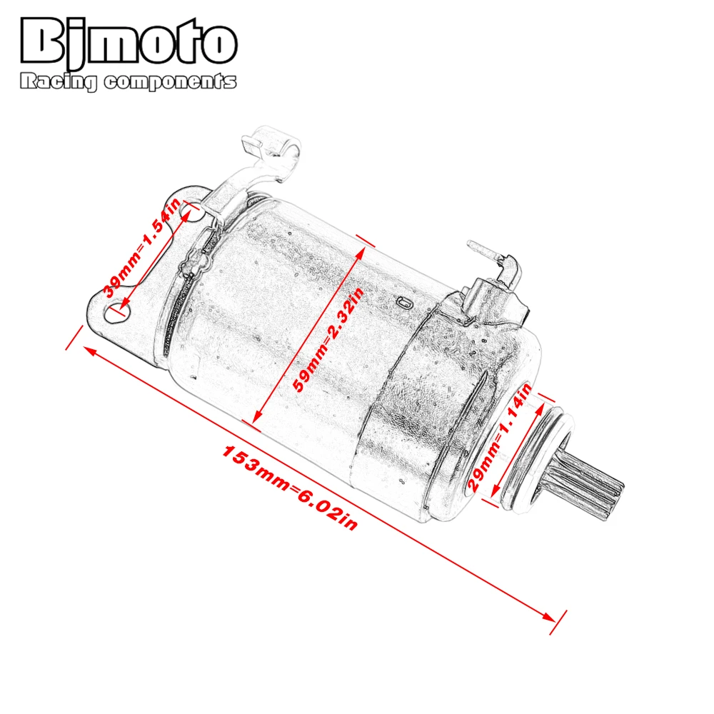 CBR CB 250 Starter Motor For Honda CBR250 FG/FGYA MC14 RJ/RK/RK2 MC19 RRL/RRN/RRR MC22 CB250 Hornet JADE 250 image 2