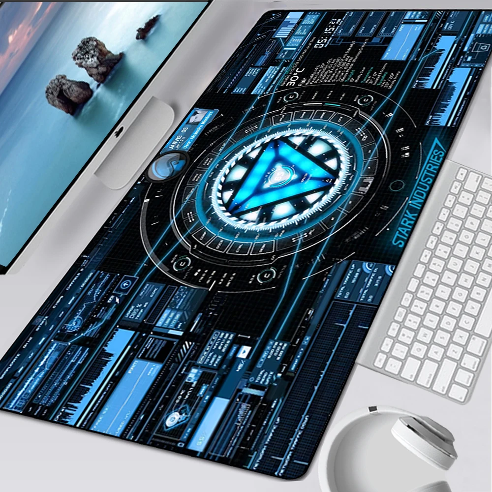 Large Gaming Mouse Pad Computer Mousepad PC Gamer Mouse Mat Laptop Mausepad Jarvis Stark Industries Carpet Keyboard Mat Desk Pad