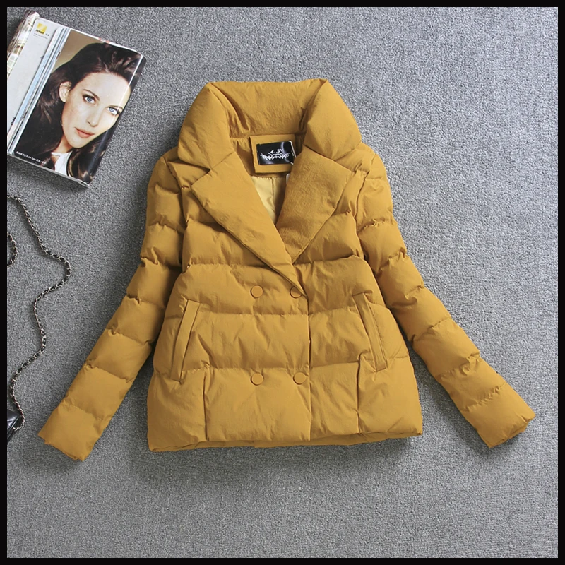 Short Winter Coat Women Parka Puffer Jacket Korean Autumn Padded Warm Jackets Coats Parkas Mujer 2020 8865 KJ3348