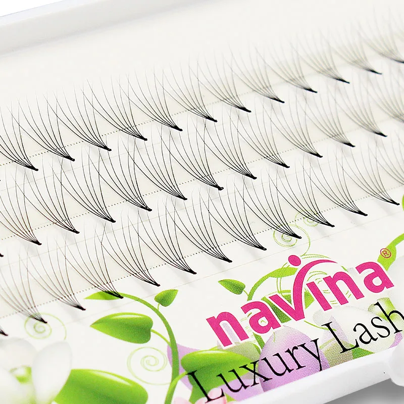 NAVINA Natural 6D Luxury Mink Eyelash Extension False Individual Cluster Eyelashes Professional Faux Eye Lashes 3D Effect Cilias