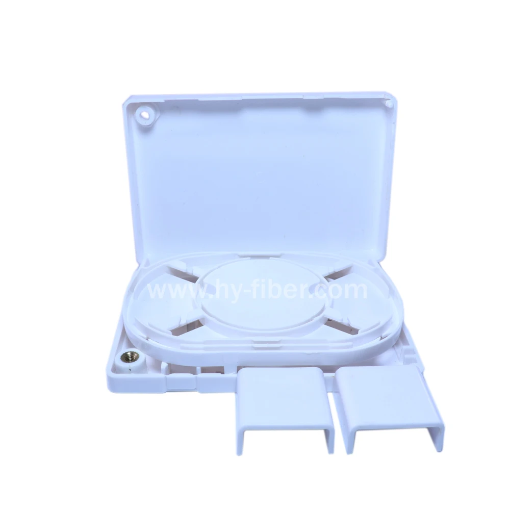 Compact FTTH Terminal Box, Distribution Box, Wall Outlet for Drop Cable Connection, 4 Core