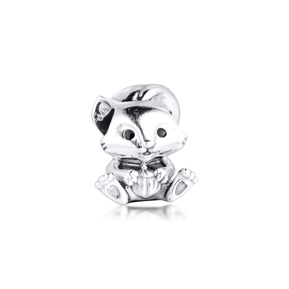 Cute Squirrel Charm New 2020 Fashion Female Hot Sale Charm Silver 925 Beads for Women Bracelets  Jewellry Making