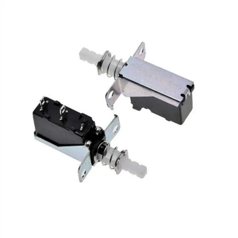 5PCS Straight Key Self-Locking Switch KCD-A10 SW-2 A04 Power Switch 2Pin Outer Spring 5A For Range Hood
