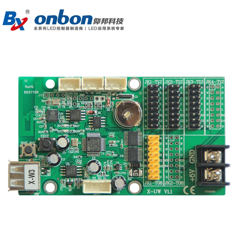 Control Card XW3 Single and Double Color LED Display Advertising Screen Control Card WiFi U Disk Graphic Control