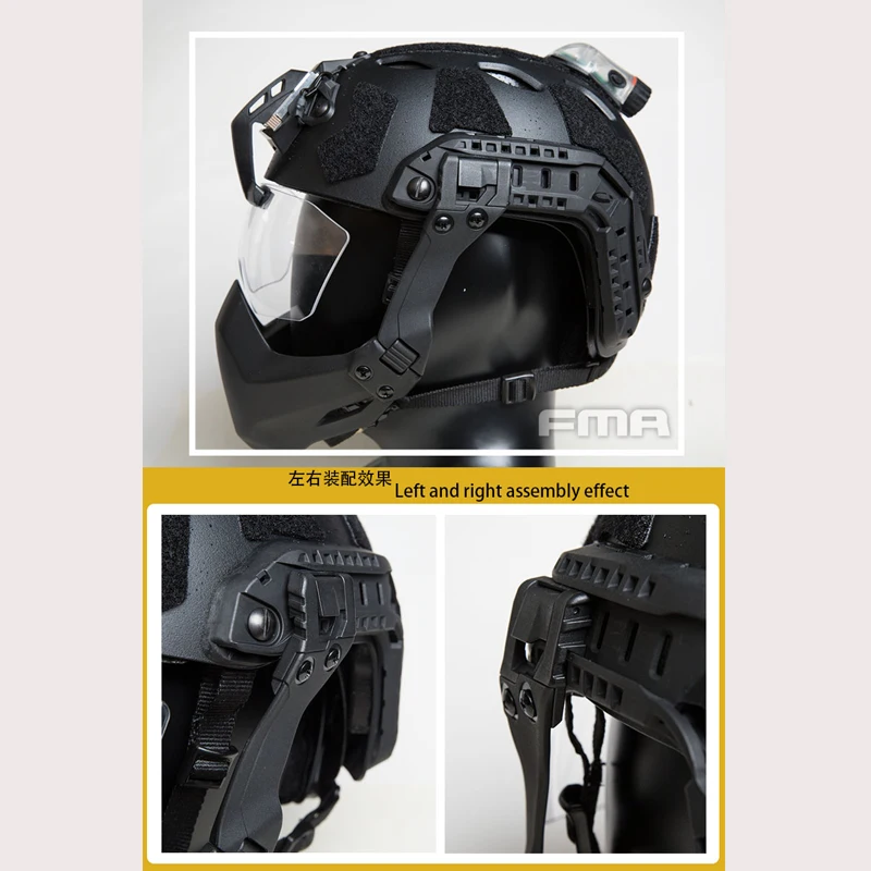 New FMA Half Seal Tactical Face Mask Helmet Accessories Sport Head Protection Militar Portable