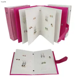 Book Style Earring Display Case Earring Studs Storage Rack Photograph Props Desktop Jewel Accessories Organizer Home Decor Gifts