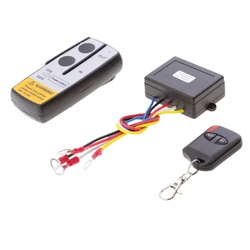 12V-24V Smart Winch Wireless Remote Control Switch Set Universal with indicator light For Jeep Truck ATV