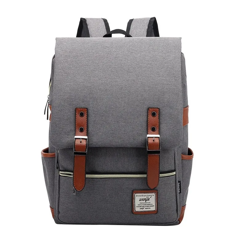 Mode Vintage Laptop Rugzak Vrouwen Canvas Tassen Mannen canvas Reizen Vrije tijd Rugzakken Retro Casual Tas Schooltassen Voor Tiener #