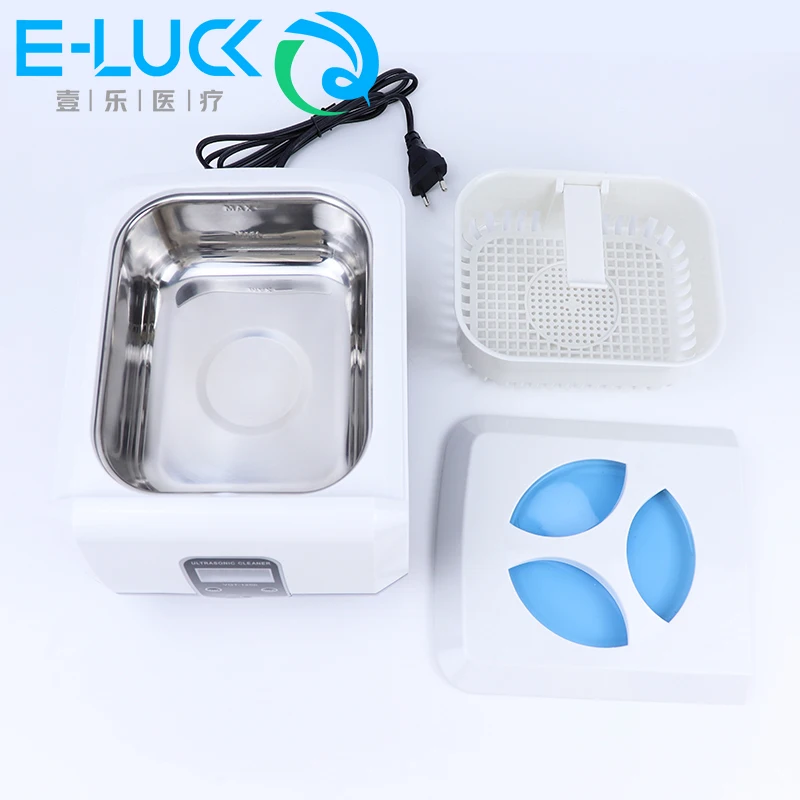 1pc Ultrasonic Cleaning Machine Small Desktop Glasses Dental Jewelry Digital Display Ultrasonic Cleaning