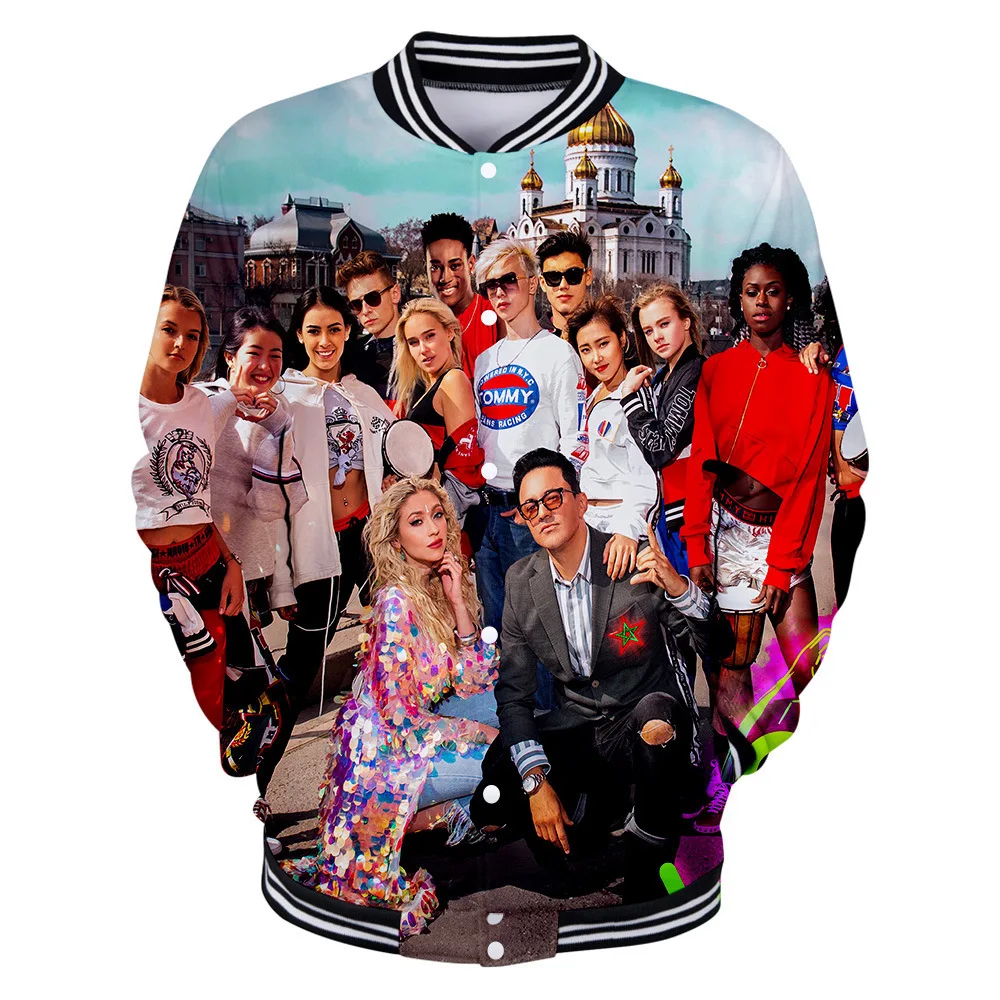 Now United-Chaqueta de béisbol con estampado 3D para hombre y mujer, chaqueta Bomber, ropa de calle, chándal informal, sudaderas con capucha de Hip Hop