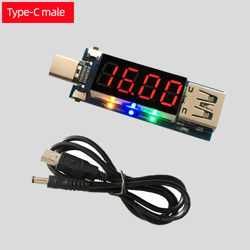 USB Charging Trigger Charger Voltmeter Ammeter 5V/9V/12V/15V/20V/PPS PD2.0 PD3.0 Type-C USB Decoding Device for PD Charger