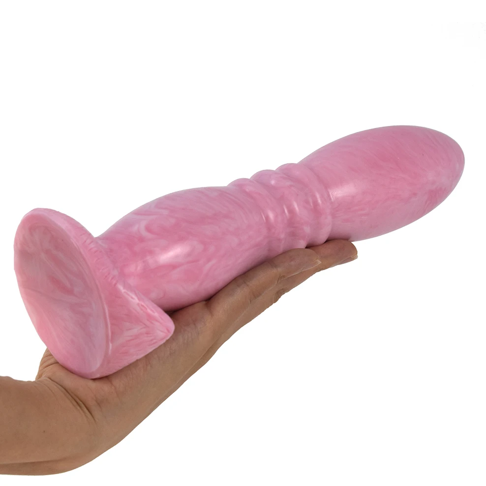 FAAK Large Pink Butt Plug With Sucker Silicone Bullet Anal Sex Toys For Woman Man Anus Massage Beads Dildos Vagina Stimulate