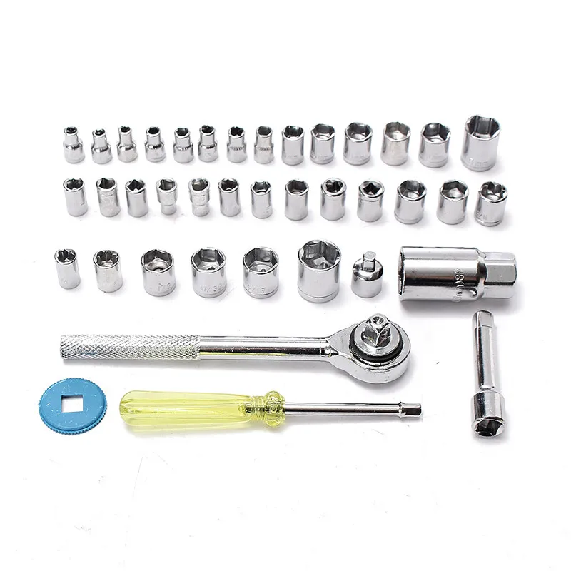 Auto Car Repair Tool Kit Automobile Motorcycle Repair Tool Box Precision Socket Car Wrench Set Sleeve Screwdriver Kit