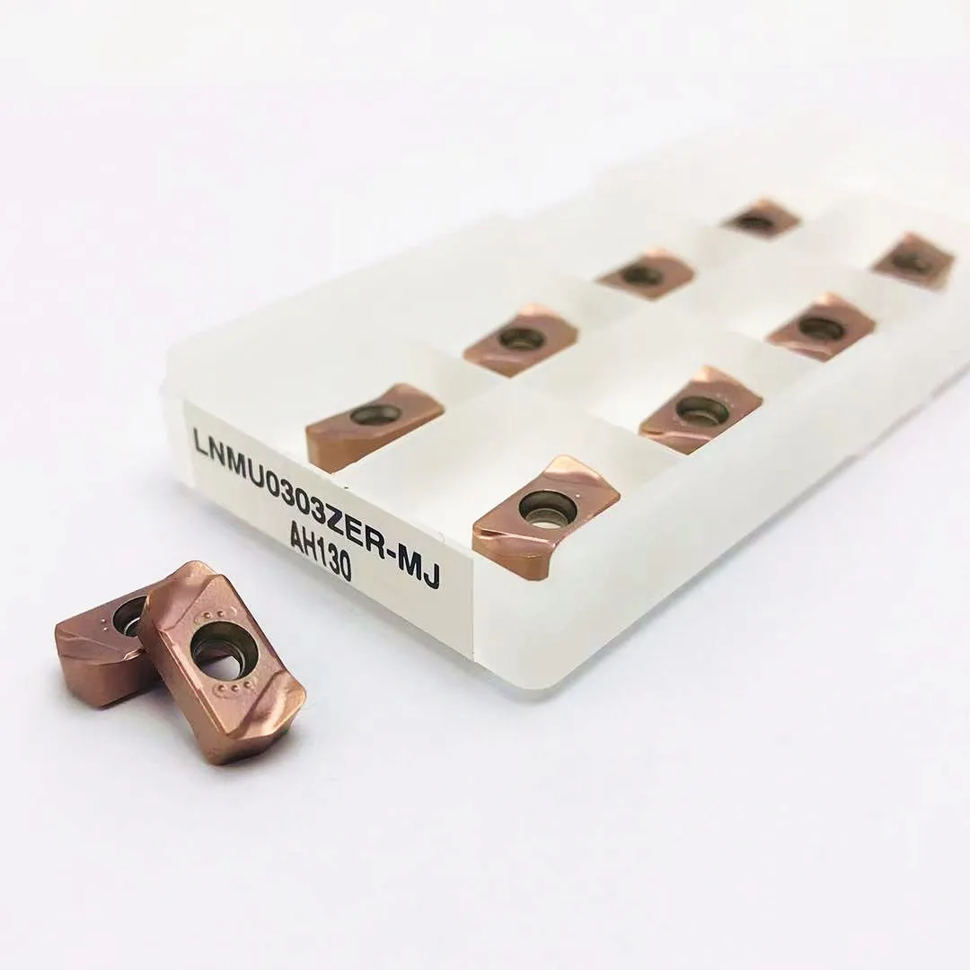 LNMU0303ZER MJ AH725 AH130 máquina herramienta CNC de carburo cementado de alta calidad, piezas de torno de hoja de alimentación rápida, LNMU0303ZER para EXN03R