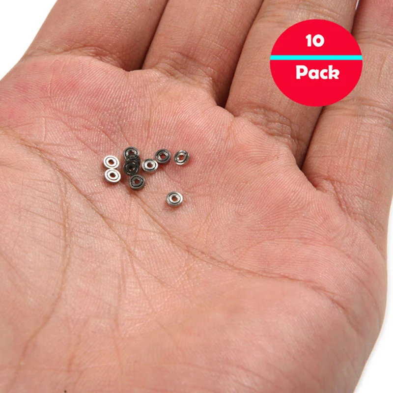 

10pcs 681ZZ Miniature Mini Ball Bearings Metal Open Micro Bearing 1x3x1mm