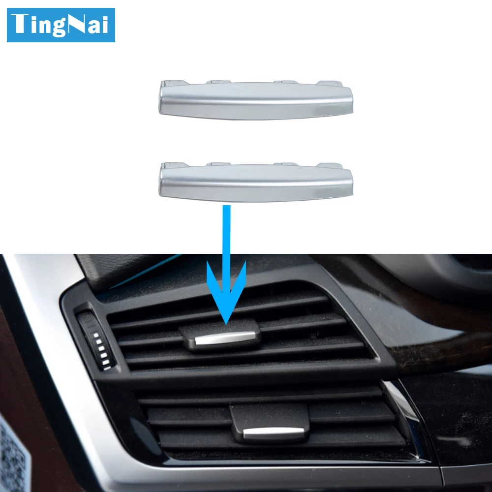 Car Front Air conditioning AC Vent Outlet Tab Clip Slider Toggle Piece For BMW X5 X6 F15 F16 X5M X6M 2014-2018