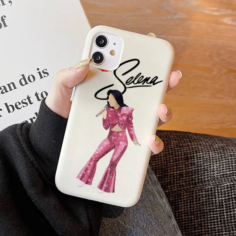 Selena quintanilla Top Latin artist 90s Phone Case Soft Solid Color for iPhone 11 12 13 mini pro XS MAX 8 7 6 6S Plus X XR