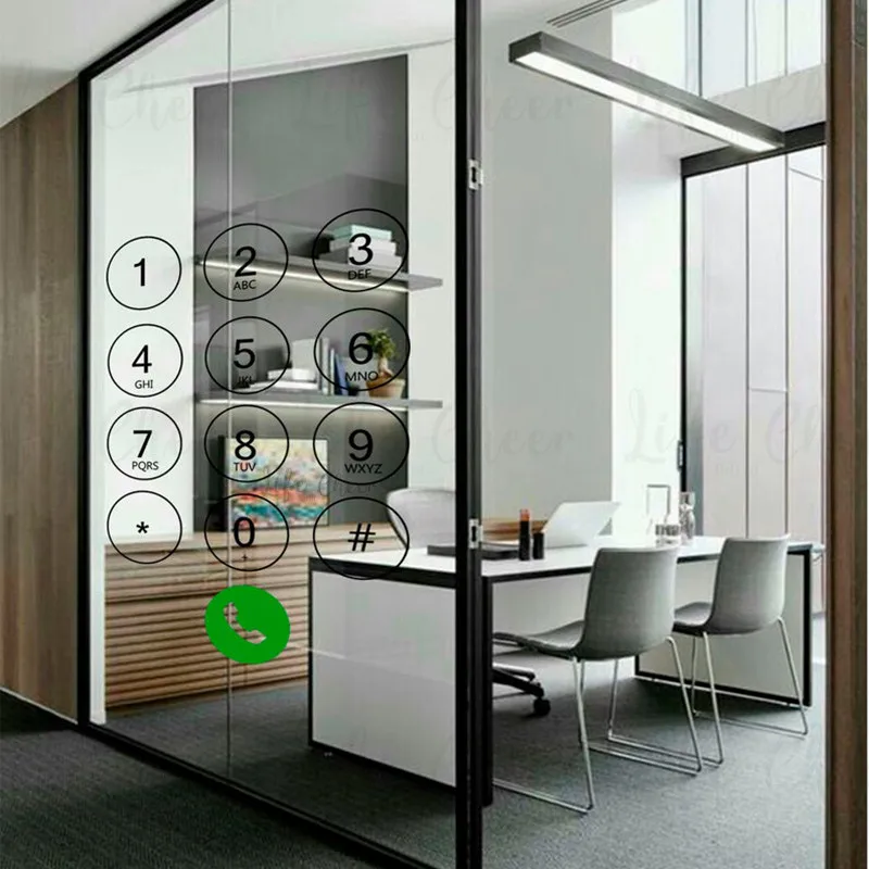 Phone Number Call Wall Sticker Murals Office Stores Decoration Mobile Phone Calls Vinyl Wall Decal Removable Art  AC314