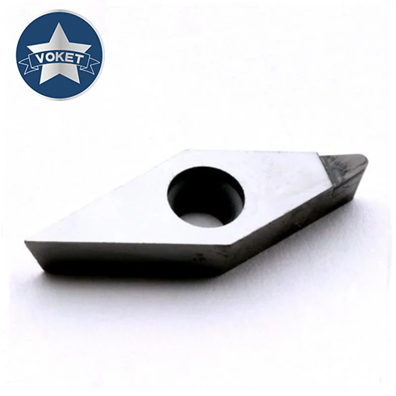 VOKET High gloss VBGT VCGT 110302 aluminum alloy processing PCD diamond aluminum turning blade with high surface good finish