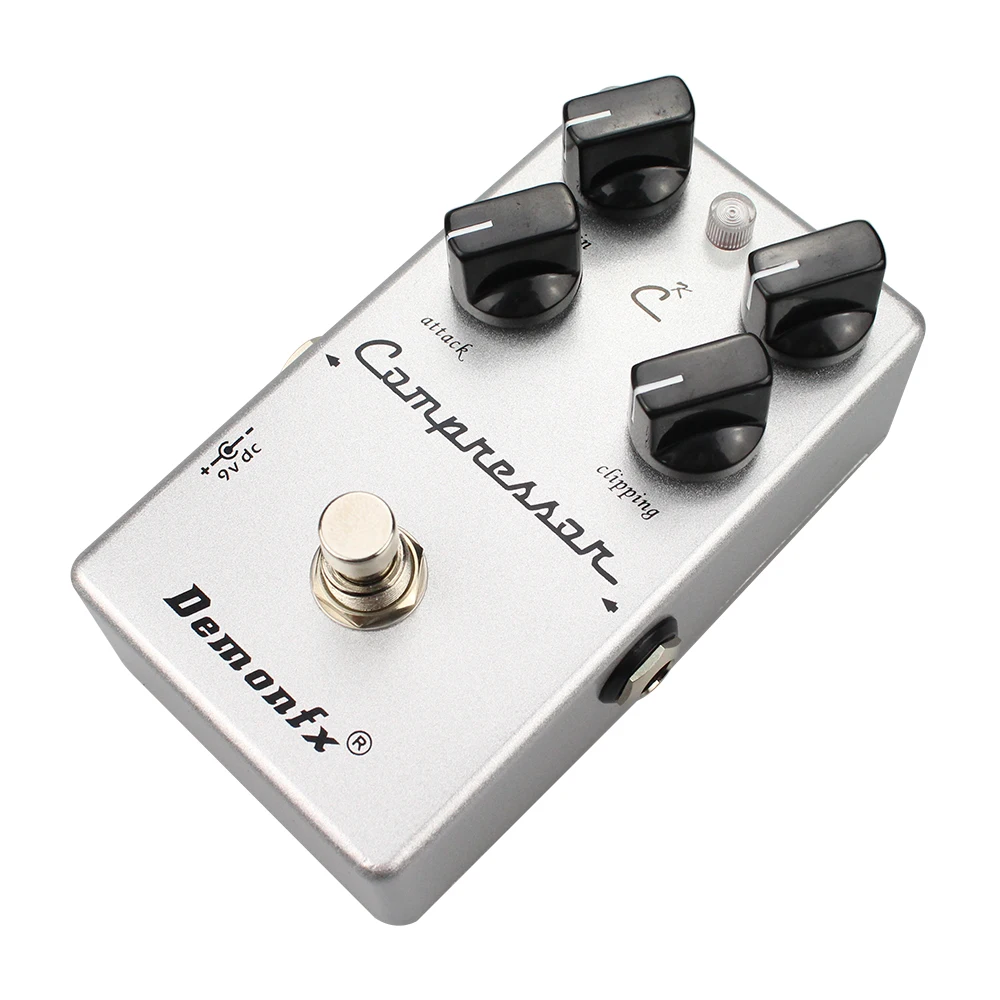 Compresor CK (C4) de alta calidad, Pedal de efecto de guitarra, compresor de 4 perillas Demonfx