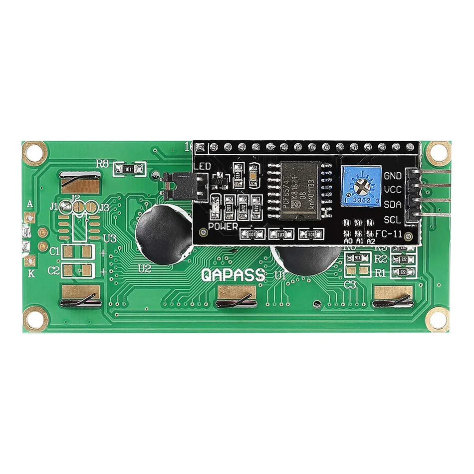 LCD1602+I2C 1602 16x2 1602A Blue/Green screen HD44780 Character LCD /w IIC/I2C Serial Interface Adapter Module For Arduino