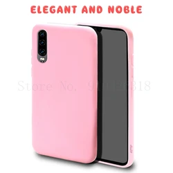 candy color silicone phone case for Huawei P30 ELE-L29 matte soft tpu cases for Huawei P30 ELE-L09 p30ELE-L04 back cover 6.1