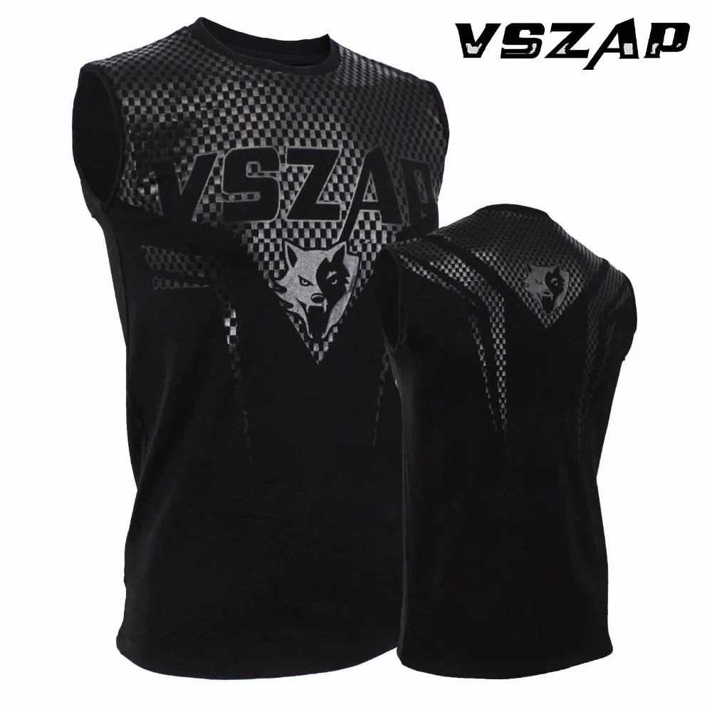 Vszap-sleeveless T-shirt for fitness, fighting, Muay Thai, muscle exercise