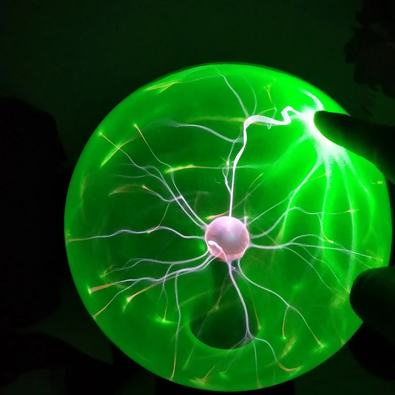 الكرة الكهربائية التعريفي توهج الكرة كرة بلاوما 10-12 بوصة الضوء الأحمر الضوء الأزرق العلوم والتكنولوجيا متحف المعرض