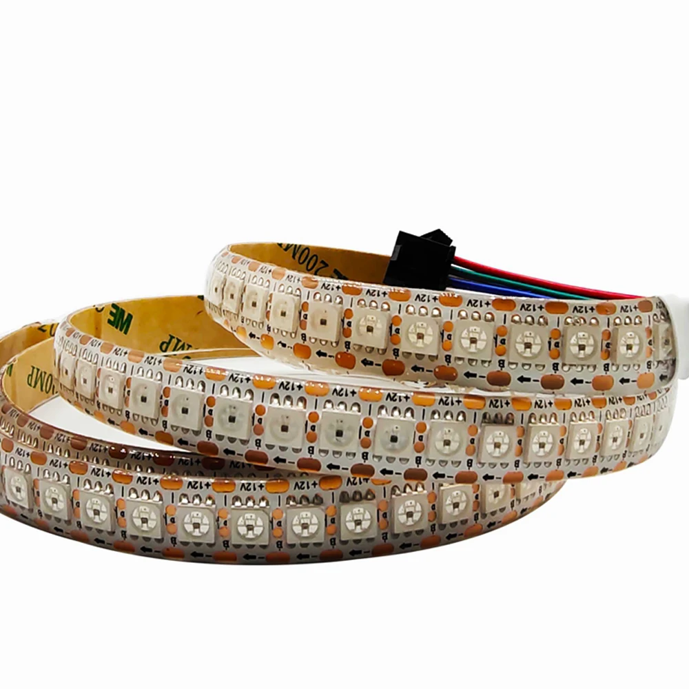 WS2815 (WS2812b WS2813 Upgrade) Full Color Led Strip Individually Addressable Smart RGB Tape Light Dual-Signal Waterproof DC12V