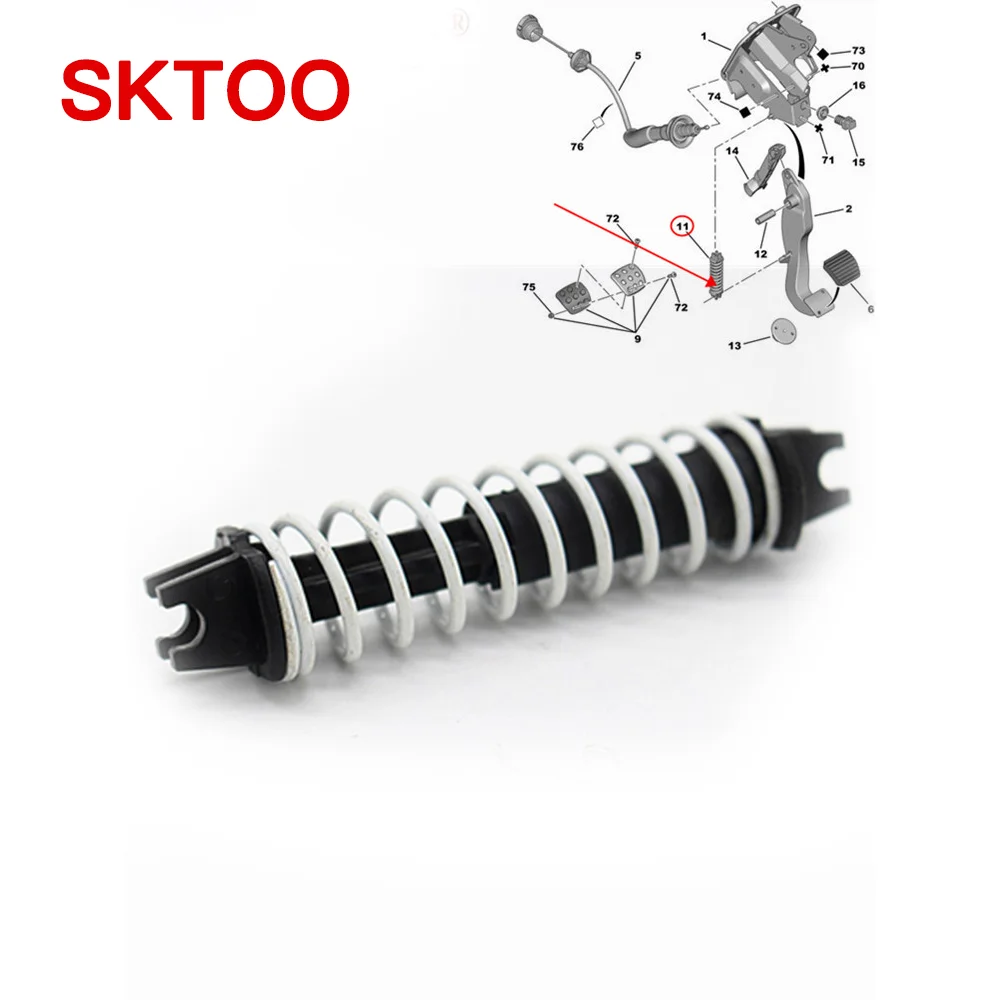 

Пружина педали сцепления для Peugeot 307 206 207 408 Clut для Citroen C2 C4 пружина ускорителя сцепления OEM 308