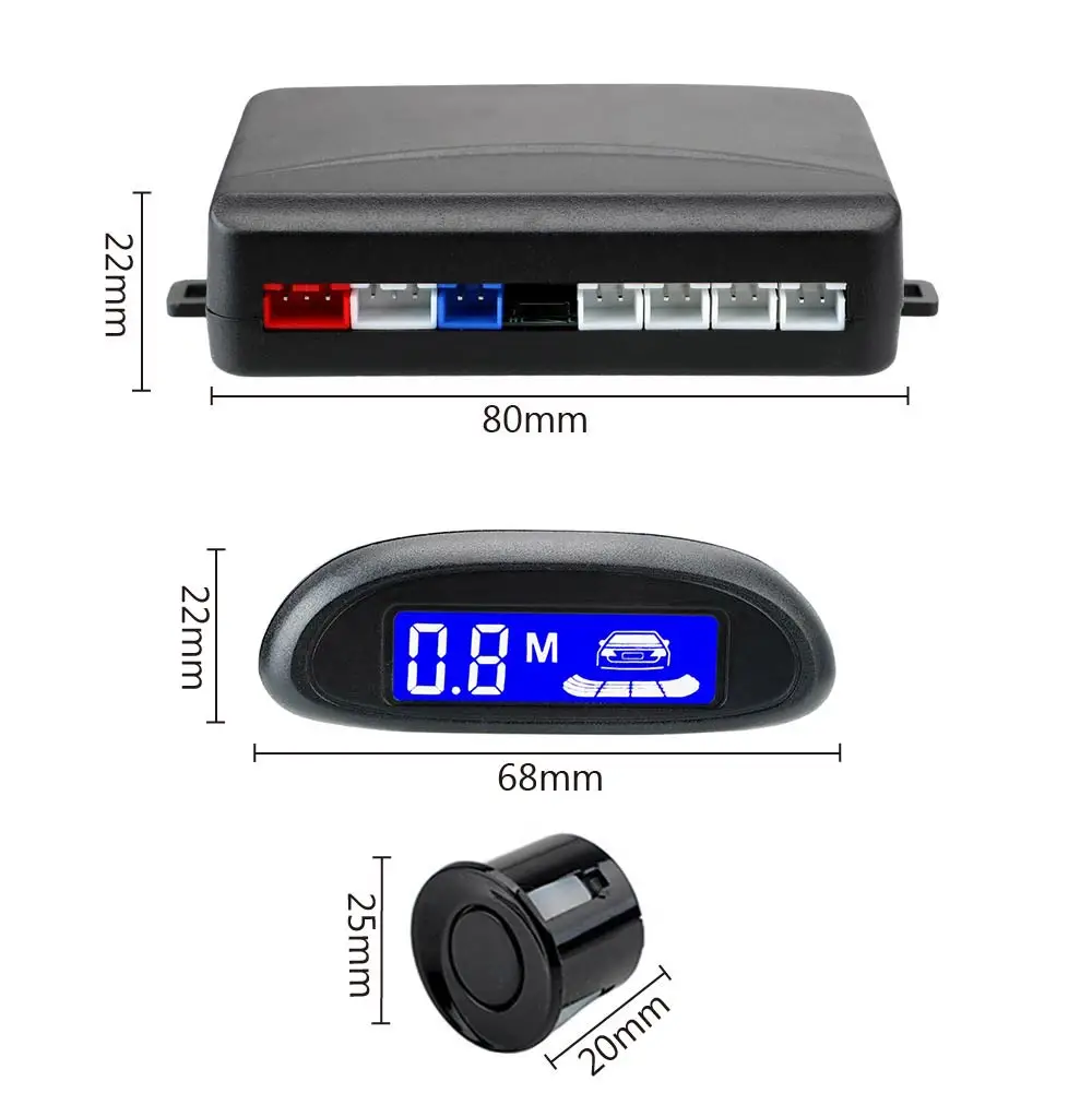 12V Auto automatische Parkt ronic Parks ensoren Abstands regelung Umkehr radar Summer Detektor System pdc Autozubehör