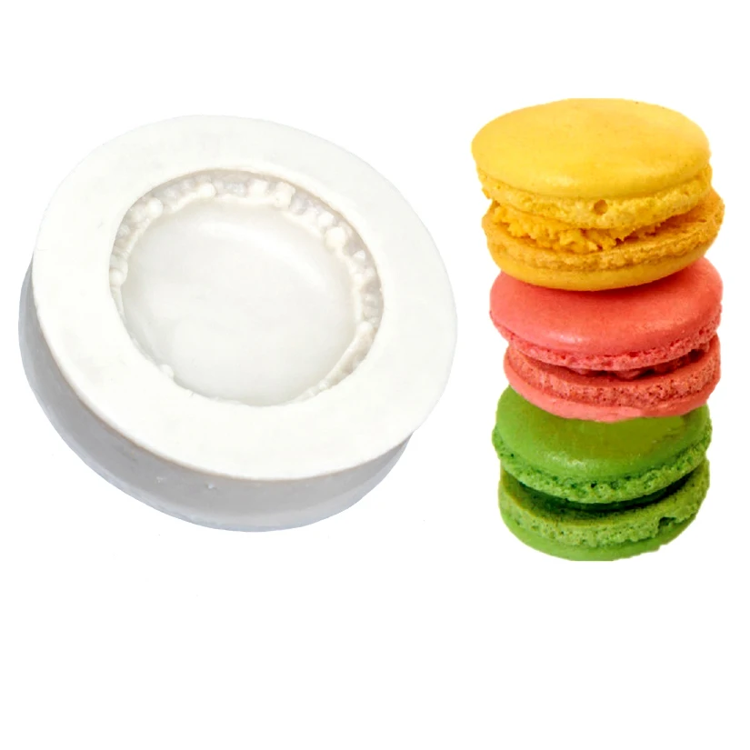 Macaroon Shapes Fondant Cake Decorating Tools,100% Food-Grade  Silicone Baking Molds, Silicone Soap Molds