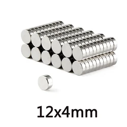 20/50/100PCS 12x4mm N35 Rotonda Magneti Magnete Al Neodimio Dia 12x4mm permanente NdFeB Forte Potente Magnetico 12*4 Circolare