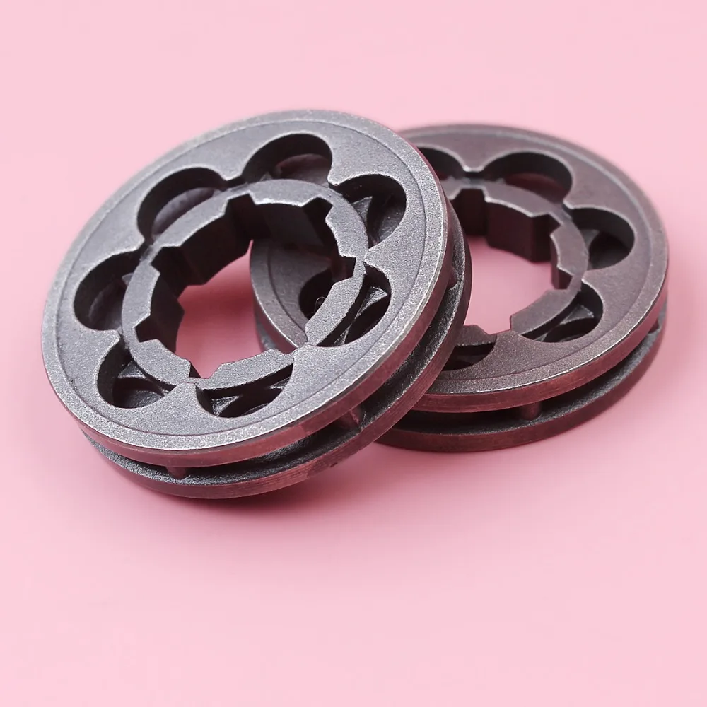 2 pz 3/8LP 17mm P7 Pignone Cerchione Per Stihl 017 018 MS170 MS180 021 023 025 MS210 MS230 MS250 Motosega Strumento di Ricambio Parte