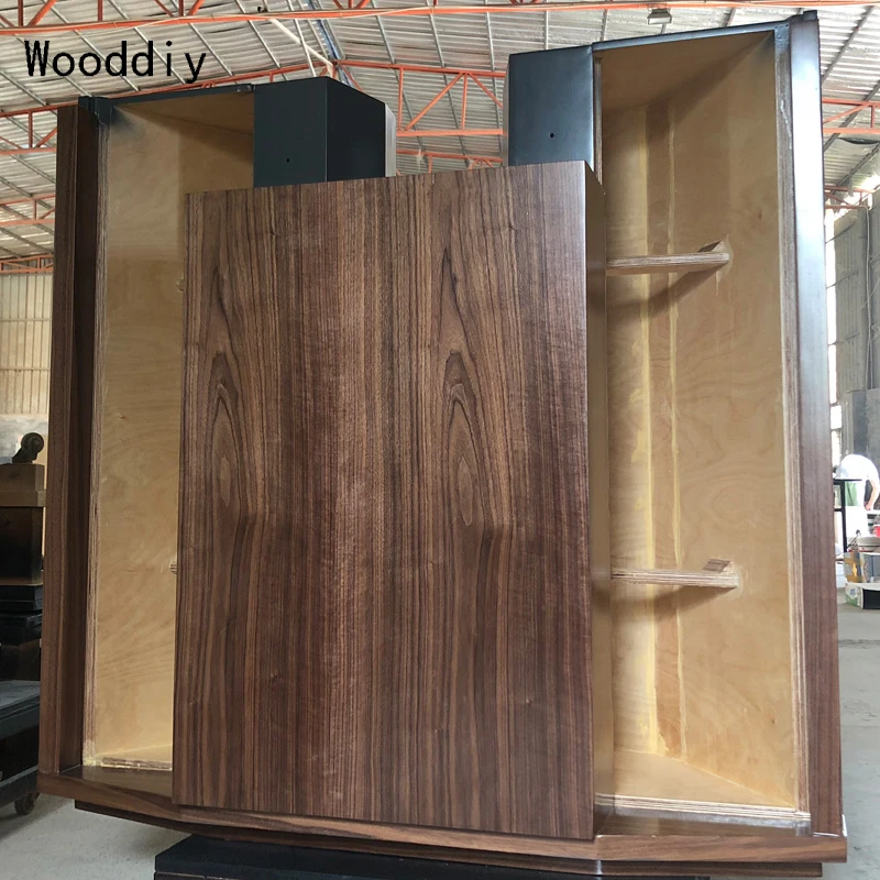 Wooddiy 15 Inch Two-way Horn System Hifi Speaker Empty Cabinet  JBL Hartsfield Clone Birth Plywood One Pair Shell