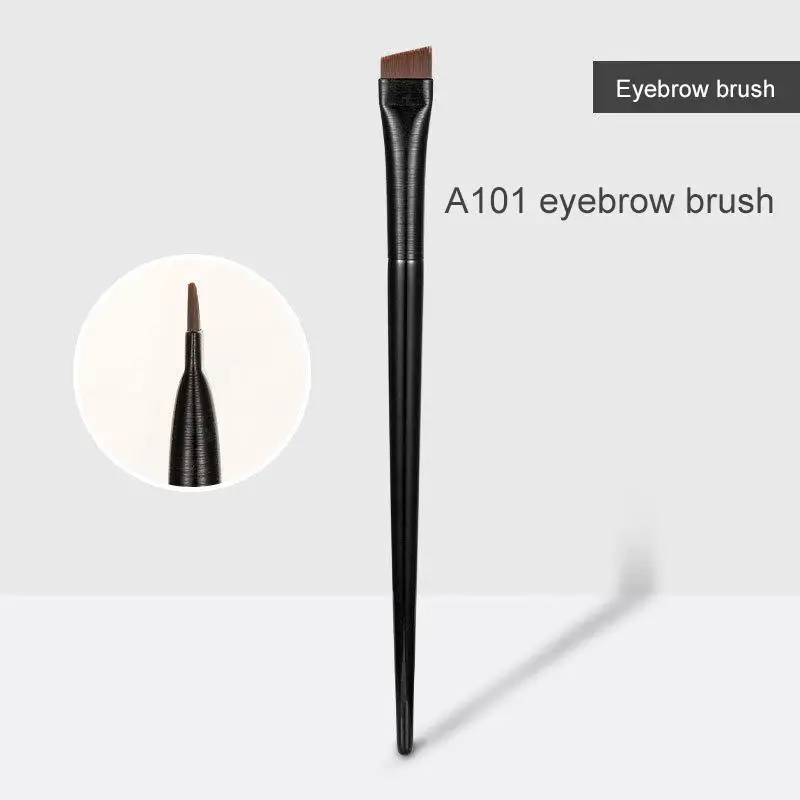 Single Makeup Brush Brow Contour Brush Eyebrow Eyeliner Brush Professional Small Angled Eyebrow Brush Blade Fine Makeup Tools