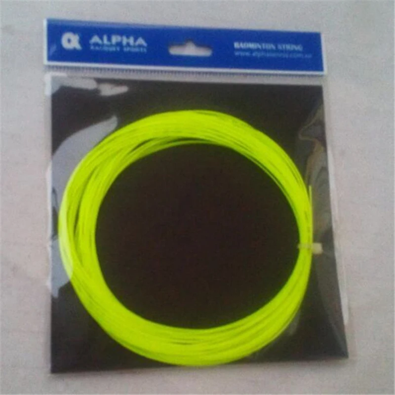 Alpha 20 piezas-cuerda para raqueta de bádminton, máquina duradera de 0,68mm, red suave para práctica de playa, BS900