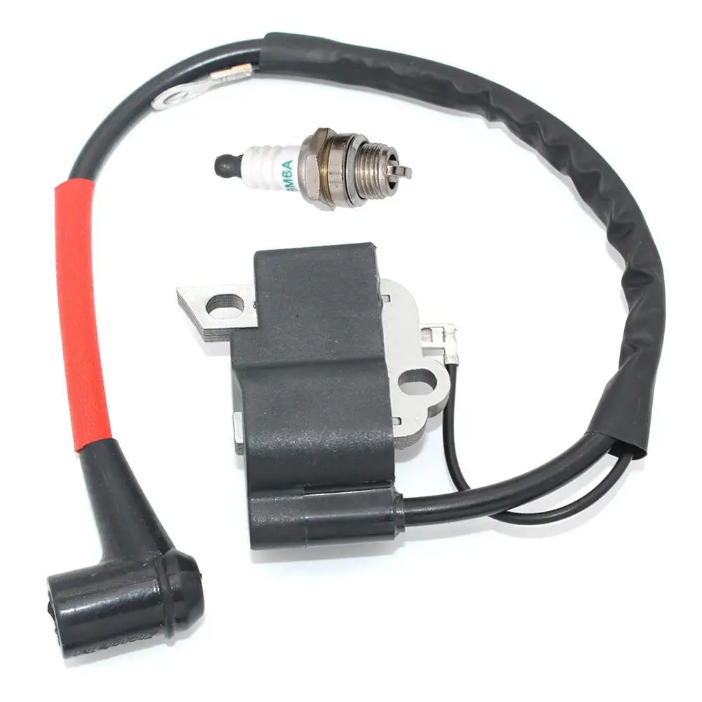 Bobina de ignição com Spark Plug BM6A para Makita DCS460 DCS500 DCS510 DCS5121 DCS5121R DSC51020 DCS51018