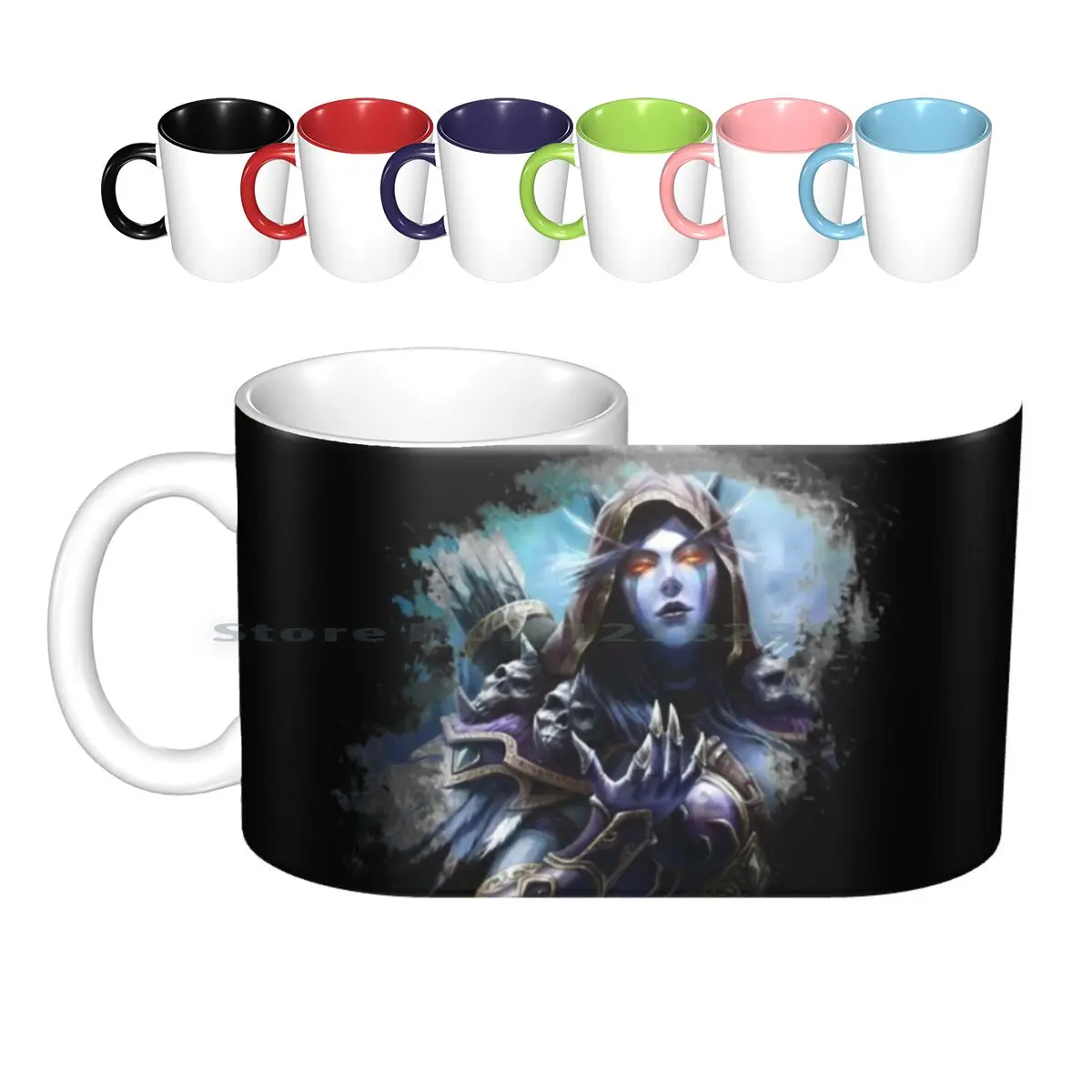 Lady Sylvanas 2.0 Ceramic Mugs Coffee Cups Milk Tea Mug World Of Lady Sylvanas Lich King Illdan Legion Battle For Azeroth